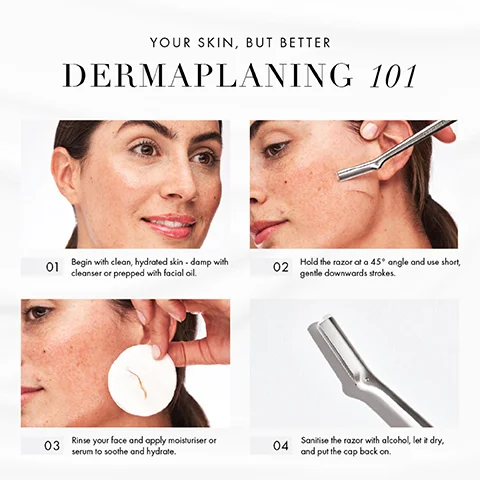 Dermaplane Razor Angle Tweezerman Facial Razor | LOOKFANTASTIC